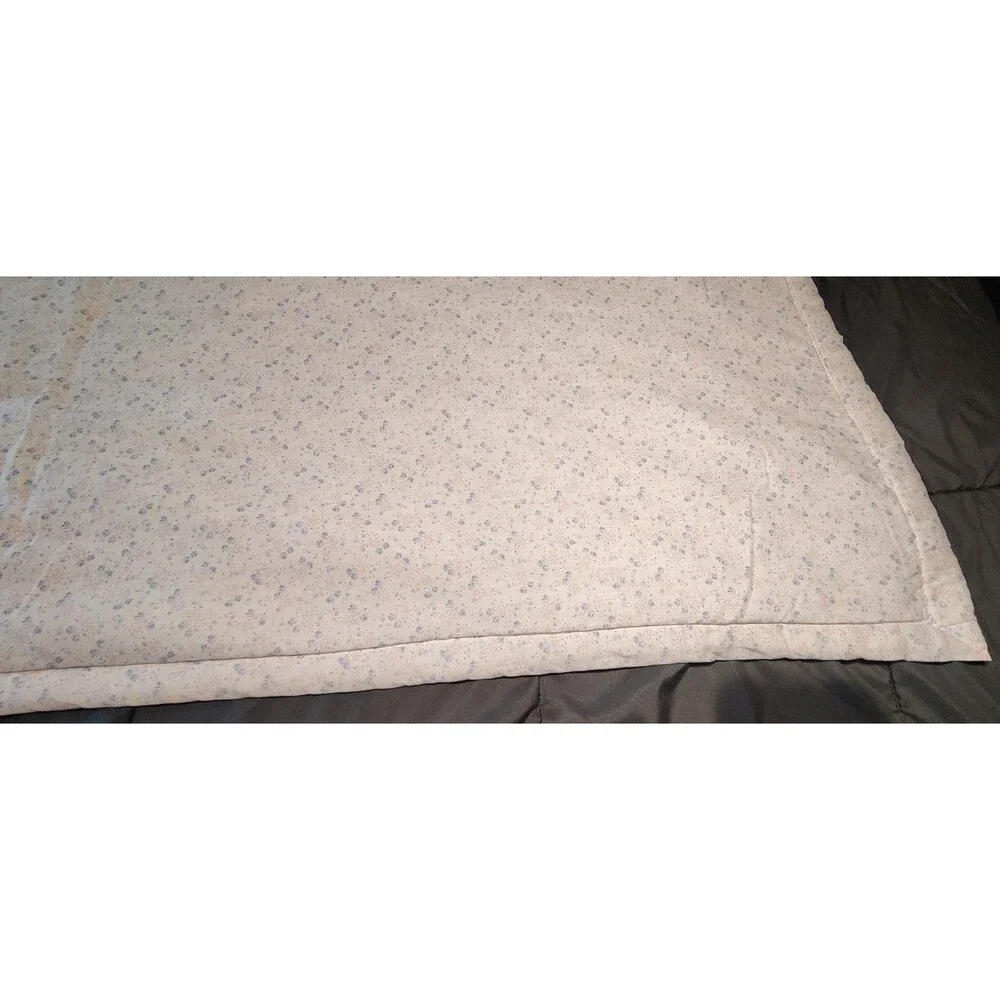 Vintage 1970s Handmade Tied Patchwork Baby Quilt Crib Blanket Nursery 55
